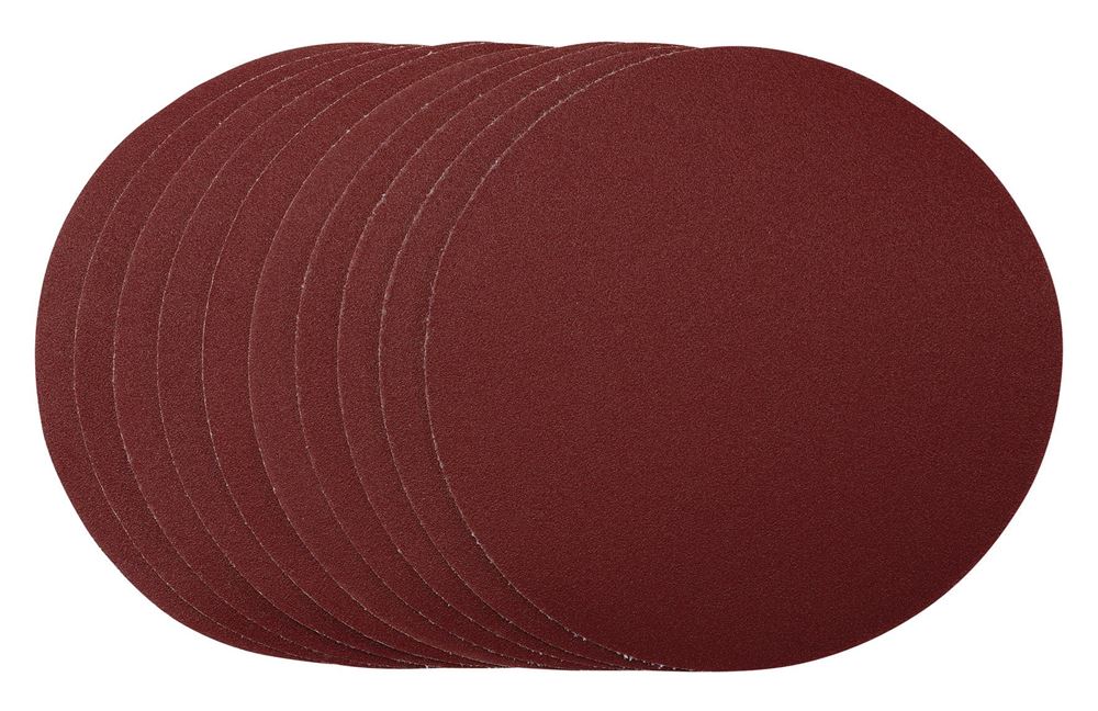 Draper 180MM SANDING DISC 120G 56180 56180 Sanding Discs, 180mm, Hook & Loop (Pack of 10)