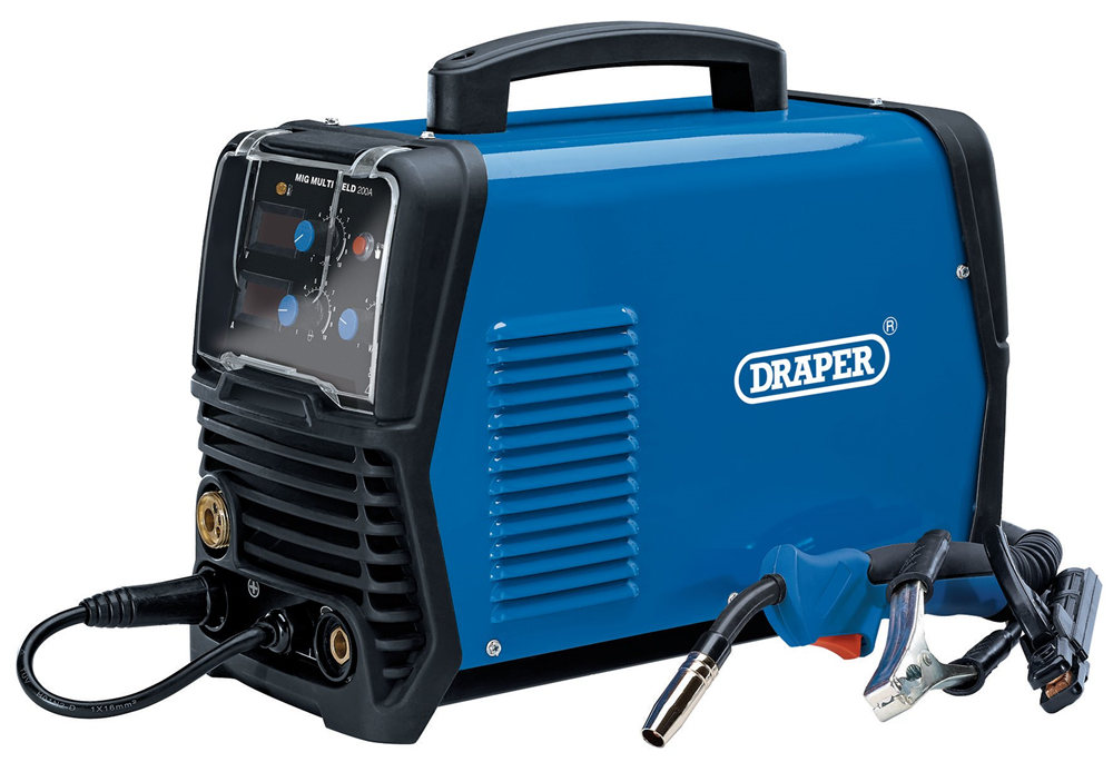 Draper 200A MIG INVERTER 70046 Gas/Gasless 200A MIG Inverter Multi Welder