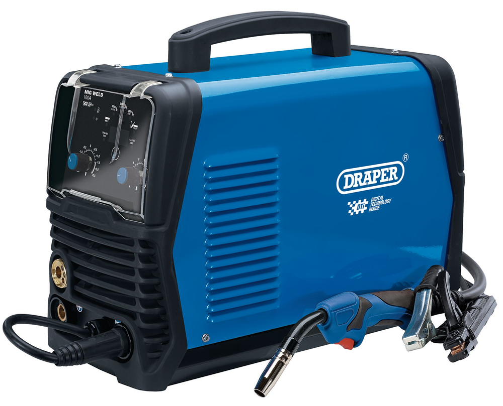 Draper 160A MIG ALUMINIUM WELDER 70048 70048 Gas/Gasless 160A MIG Aluminium Welder DTi