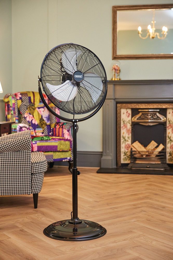 Draper 230V Pedestal Fan, 18/450mm, 120W70429 70429 230V Pedestal Fan, 18"/450mm, 120W