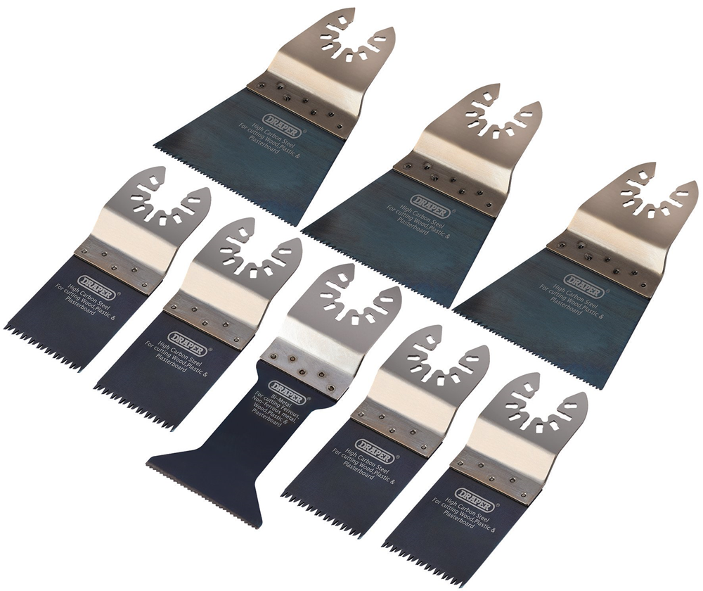 Draper OMT MIXED CUT BLADE SET - 8PCS 70483 70483 Oscillating Multi-Tool Blade Set (8 Piece)