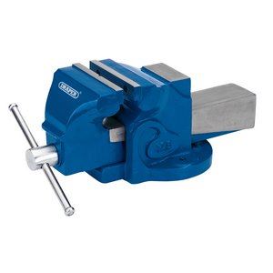 45231 Draper Engineers Bench Vice, 125mm BV125/L Vices Professional Trade DIY Workshop Garage Use