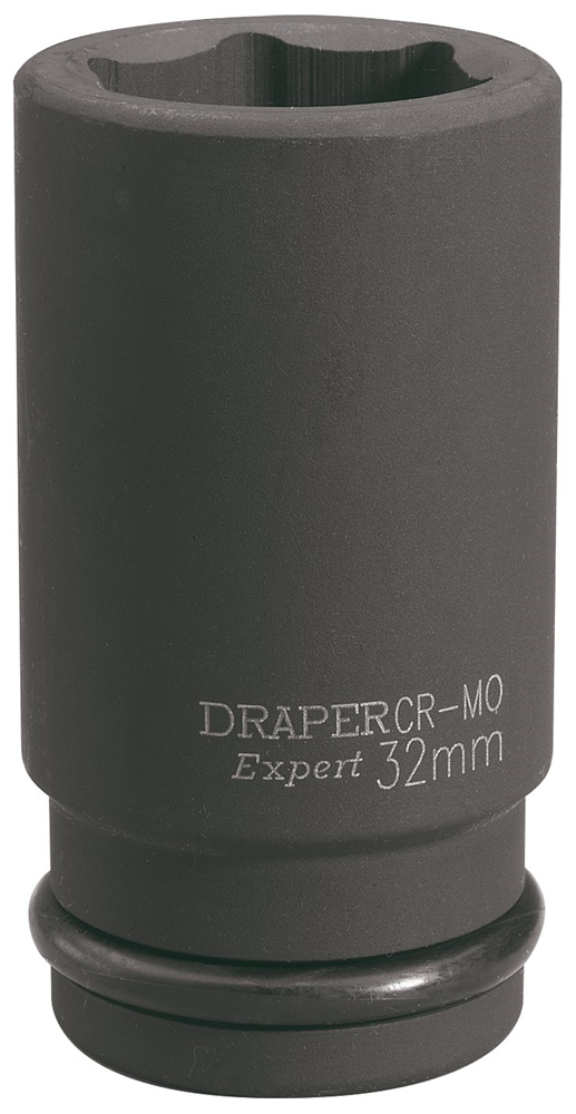 Draper 32MM IMP.DEEP SCKET 3/4DR 71924 3/4" Sq. Dr. Draper Expert HI-TORQ® Metric Deep Impact Sockets