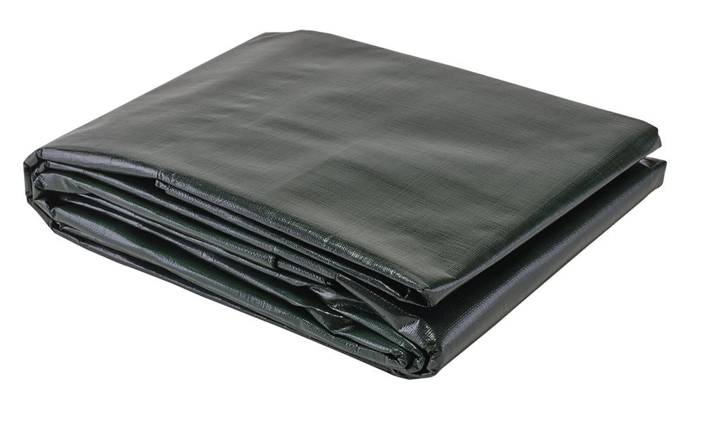 13488 Draper Heavy Duty Polyethylene Tarpaulin, 4 x 6m, Green TAR/HD3G Outside Covers Professional Trade DIY Workshop Garage Use