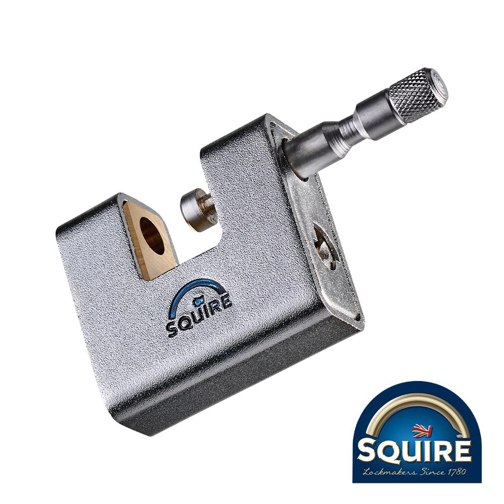 TIMCO Armoured Brass Block Lock 60mm Red Pack 1