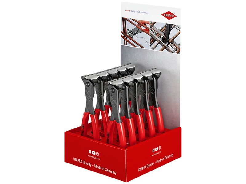 Knipex 00 18 01 V10 End Cutter (Counter Display of 10 x KPX6801200)