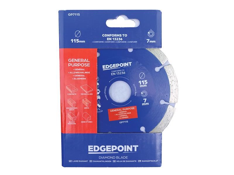 EdgePoint EDGDBGP7115 GP7115 General-Purpose Diamond Blade 115mm