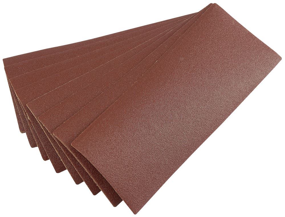 Draper SANDING SHEET(10)92X230MM G100 59466 Aluminium Oxide Sanding Sheets (92 x 232mm)