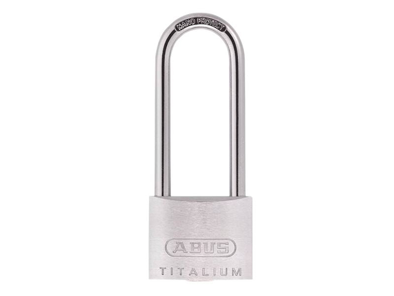 ABUS 56210 64TI/50mm TITALIUM� Padlock 80mm Long Shackle Keyed Alike KA6512