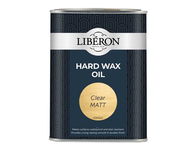 Liberon 104466 Hard Wax Oil Clear Matt 1 litre