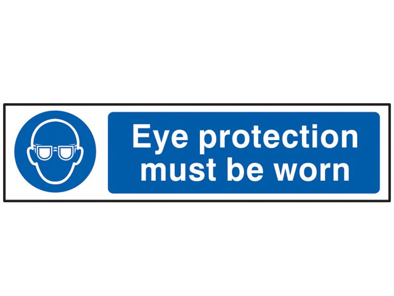 Scan SCA5001 Eye Protection Must Be Worn - PVC 200 x 50mm |