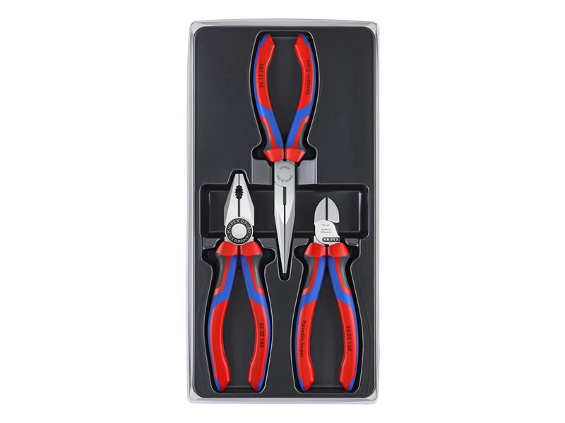 Knipex 00 20 11 Assembly Pack Pliers Set, 3 Piece