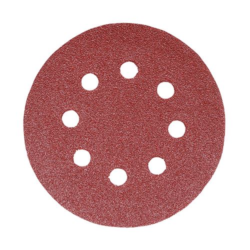 TIMCO Orbital Sanding Discs P60 125mm Red Pack 5