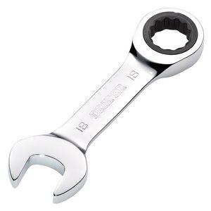 27915 Draper HI-TORQ Metric Stubby Ratchet Combination Spanner, 18mm 8230MMS Spanner/Wrench Ratchet Spanners 132mm Professional Trade DIY Workshop