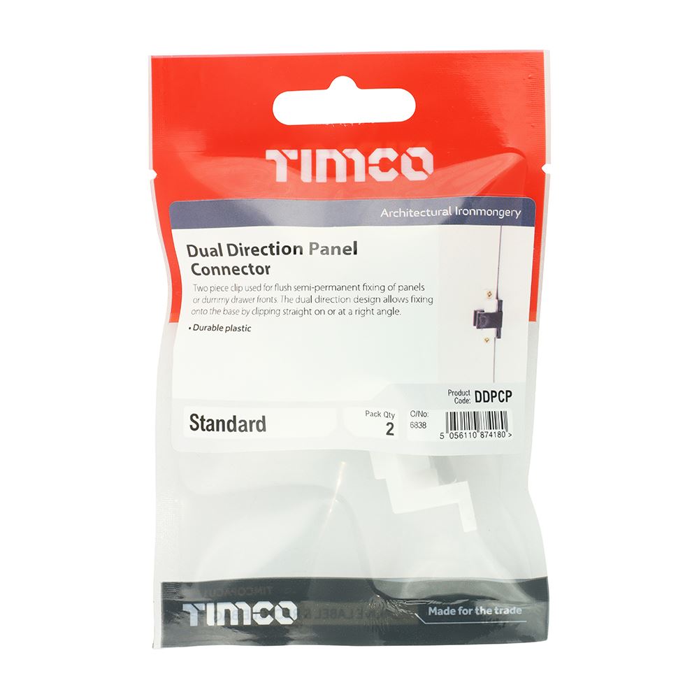 TIMCO Dual Direction Panel Connector Pack 2