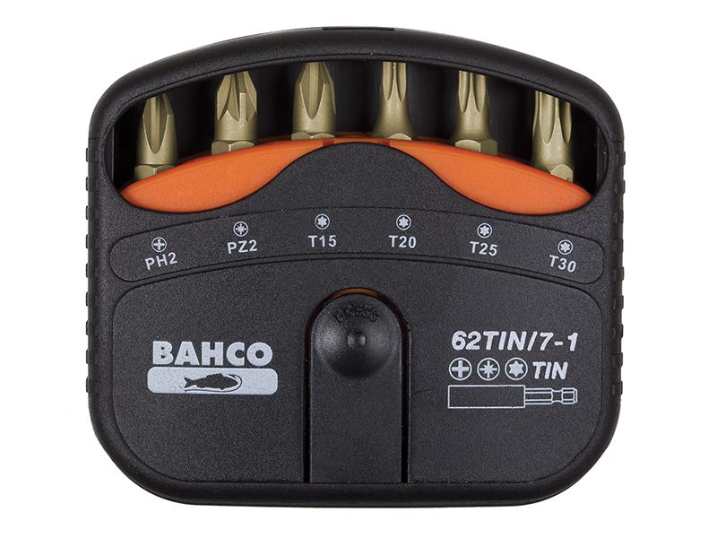 Bahco 62TIN/7-1 62TIN/7-1 TiN Bit Set, 7 Piece