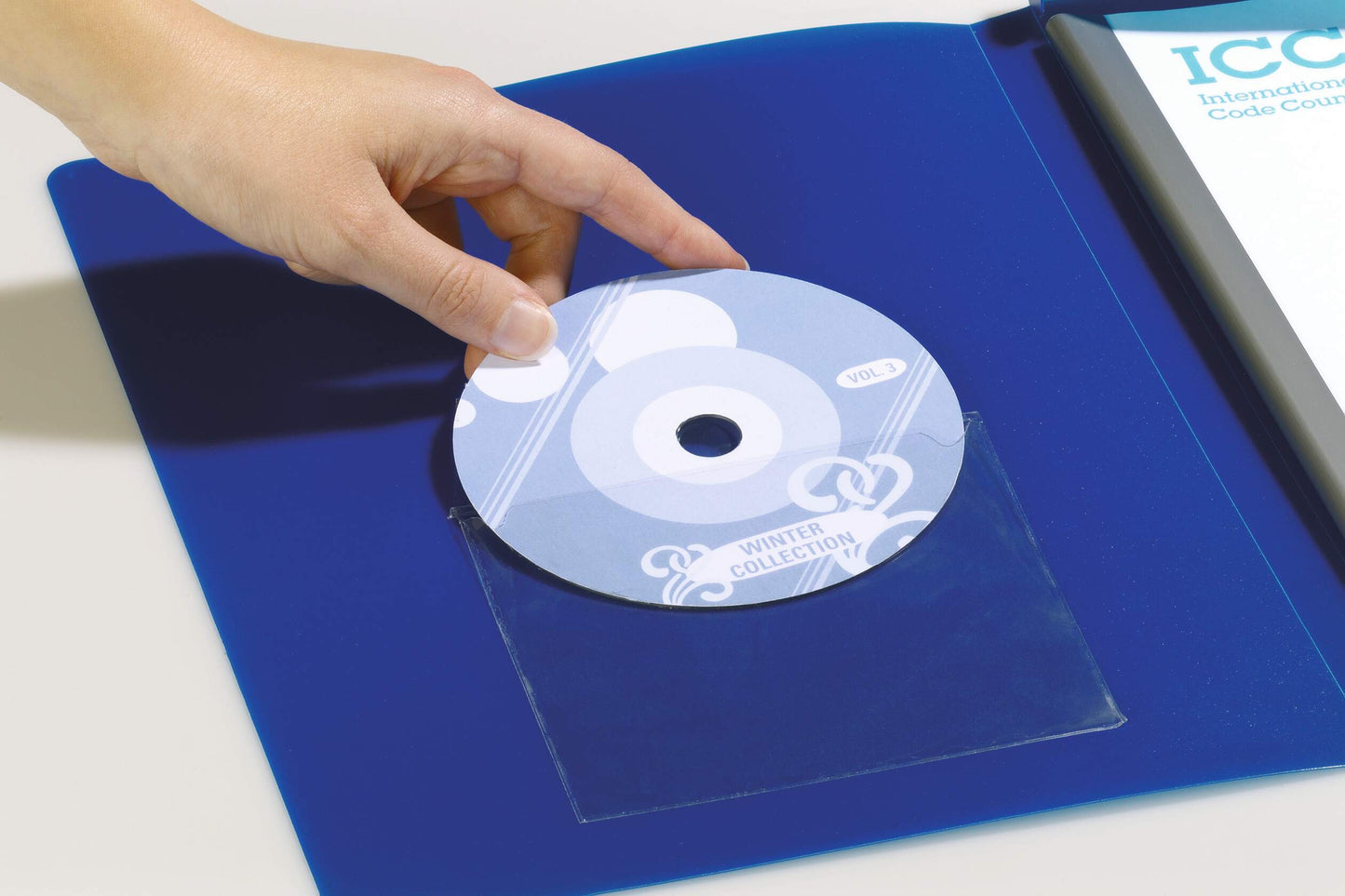 Durable POCKETFIX Self-Adhesive Clear CD\DVD Sleeve Pocket | 100 Pack