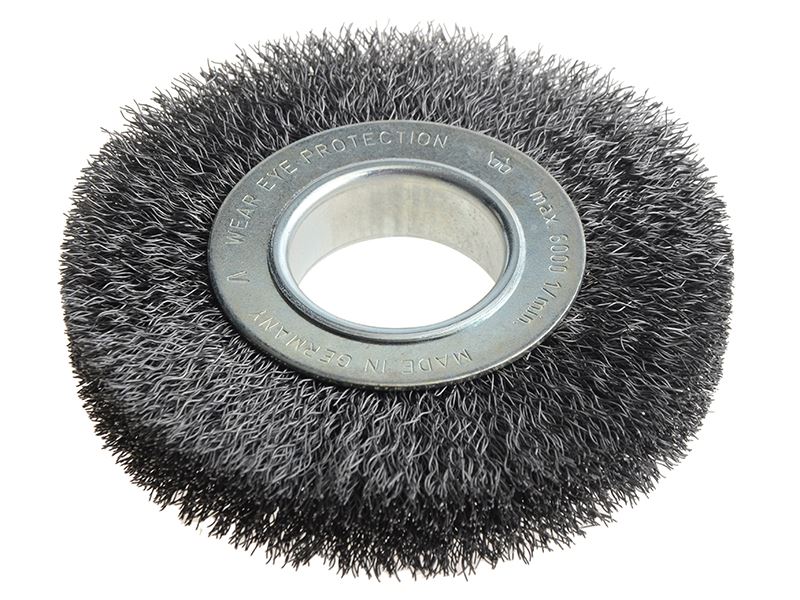 Lessmann 334.162 Wheel Brush D125mm x W20-22 x 40 Bore Set 2 Steel Wire 0.30