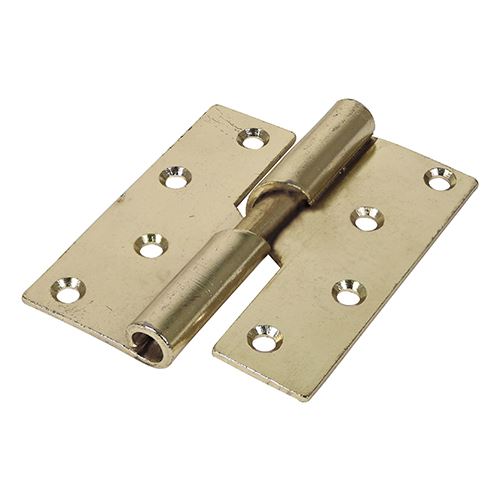 TIMCO Rising Butt Hinge LEFT E/Brass 100 x 86 Pack 2