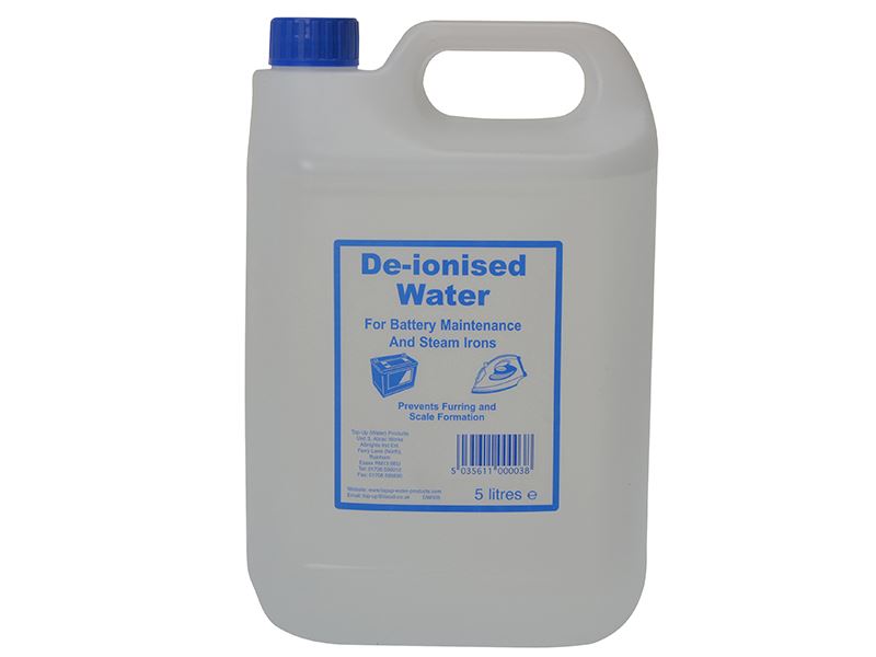 TUW De-ionised Water 5 litre |For batteries and irons