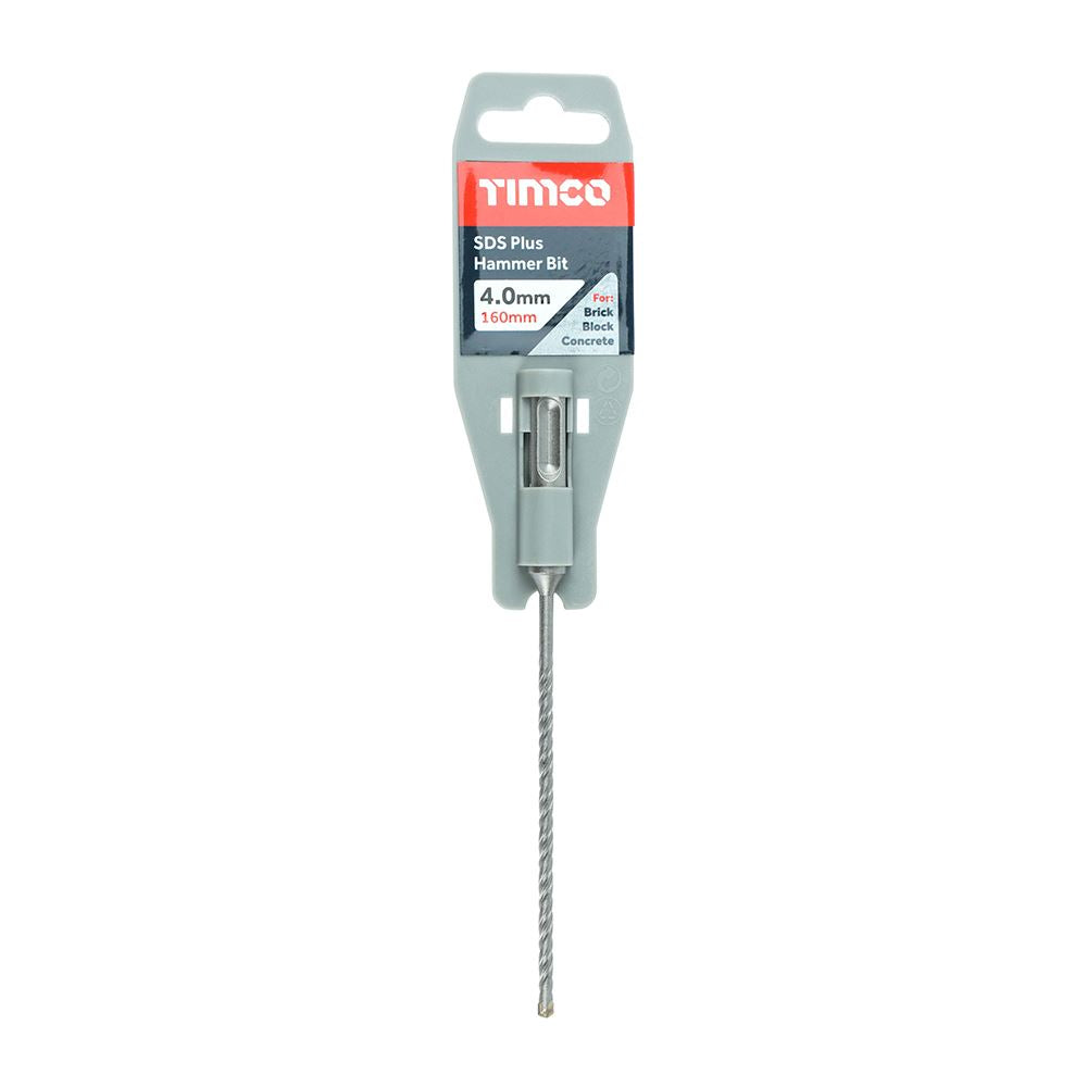 TIMCO SDS Plus Hammer Bit 4.0 x 160 Pack 1