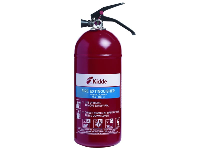 Kidde KSPD2G Fire Extinguisher Multipurpose 2.0kg ABC