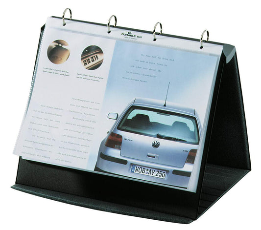Durable DURASTAR Table Flipchart Stand Presentation Ring Binder | A4 Landscape