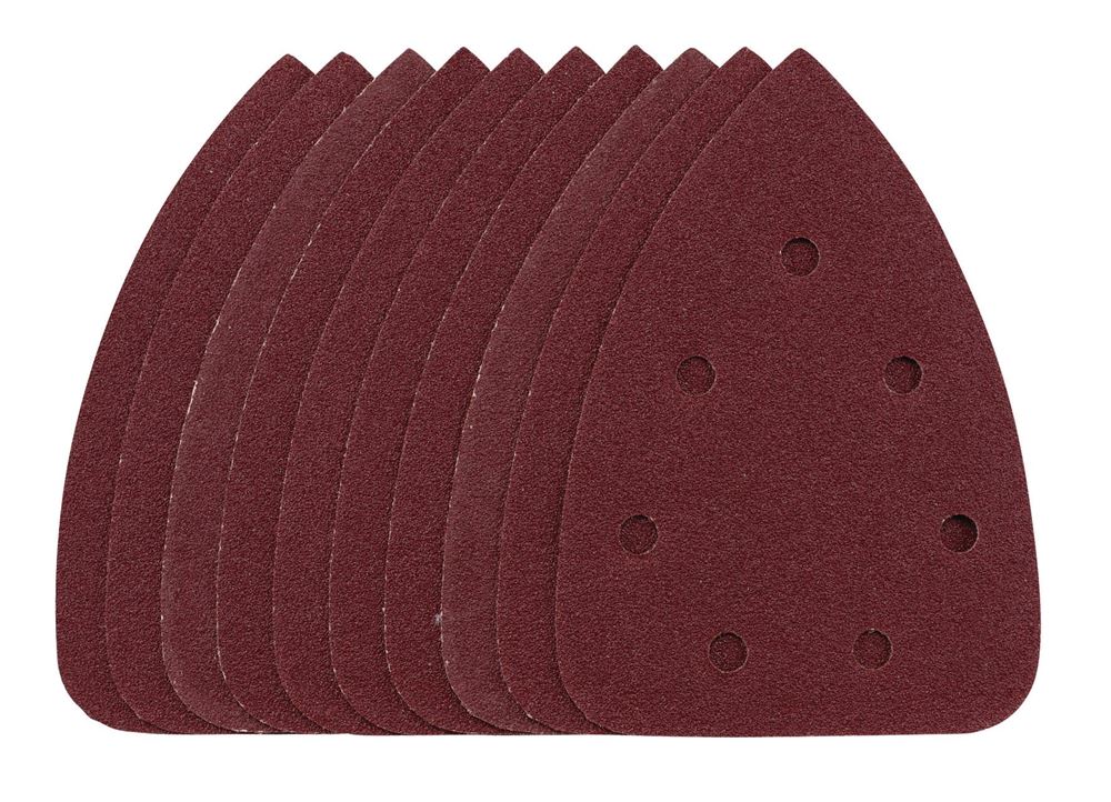 Draper DETAIL SANDING SHEET 80G 8617 08617 Detail Sanding Sheets with Hook and Loop, 140mm, SSD6 (Pack of 10)