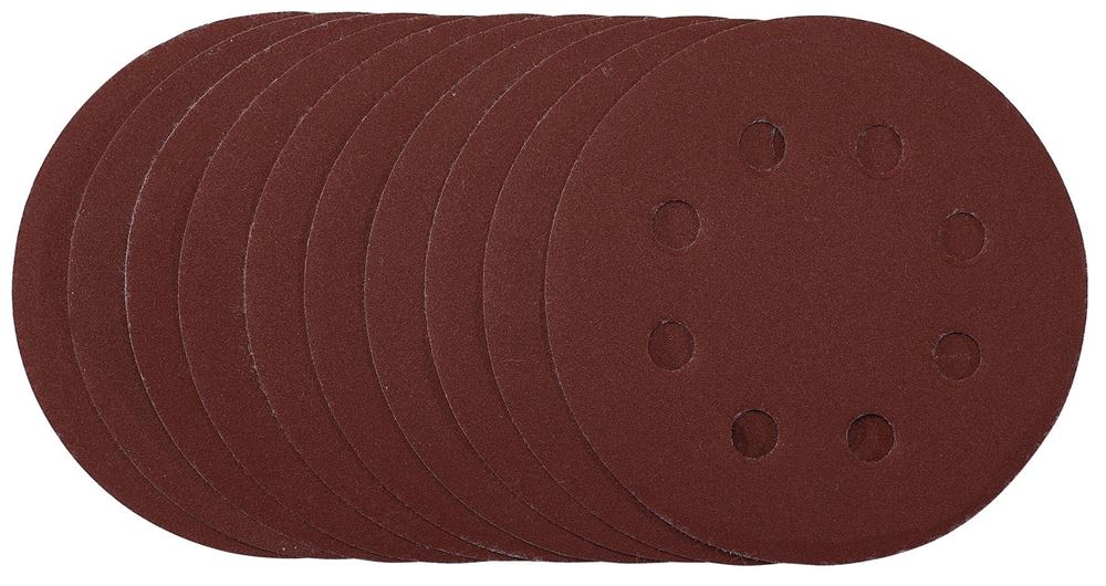 Draper 115MM SANDING DISC 240G 53501 53501 Sanding Discs, 115mm, Hook & Loop (Pack of 10)