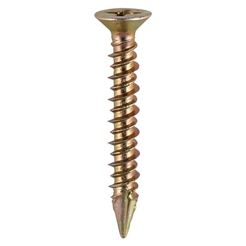 TIMCO PVC Window Screw CSK -ZYP 4.3 x 30 Yellow Pack 1000