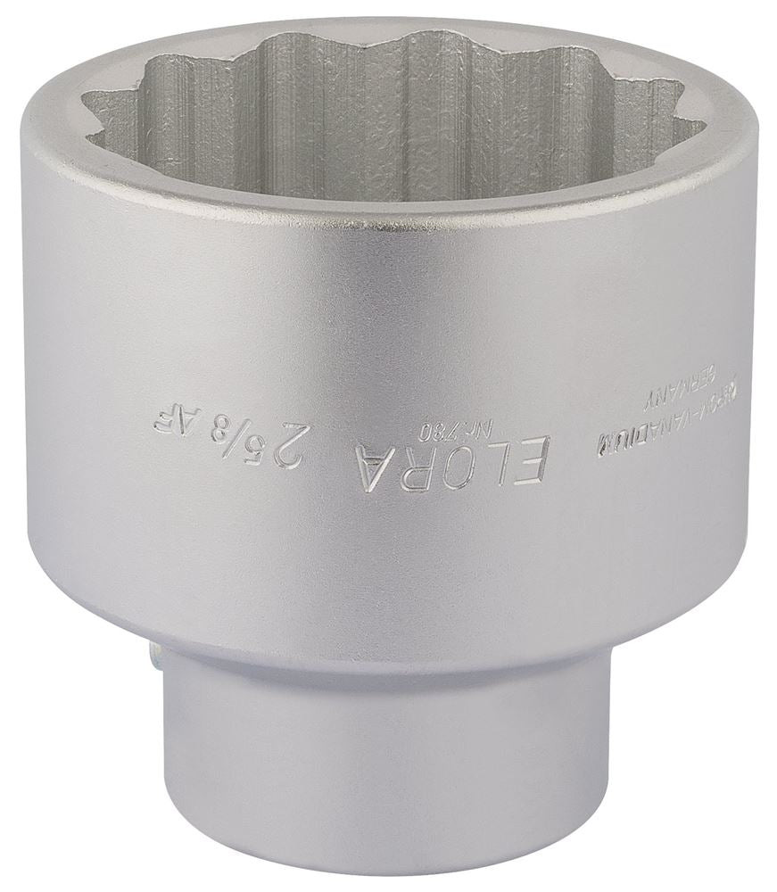 67393 Elora Elora Bi-Hexagon Socket, 1 Sq. Dr., 2.5/8 780A-2.5/8 1 Sockets Professional Trade DIY Workshop Garage Use