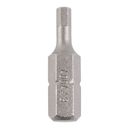 TIMCO Hex Driver Bit - S2 Grey 3.0 x 25 Grey Pack 2