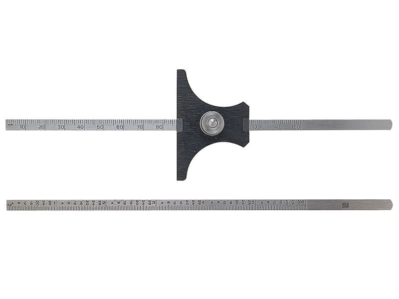 Moore&Wright 43 Reversible Base Depth Gauge Metric/Imperial 0-6in