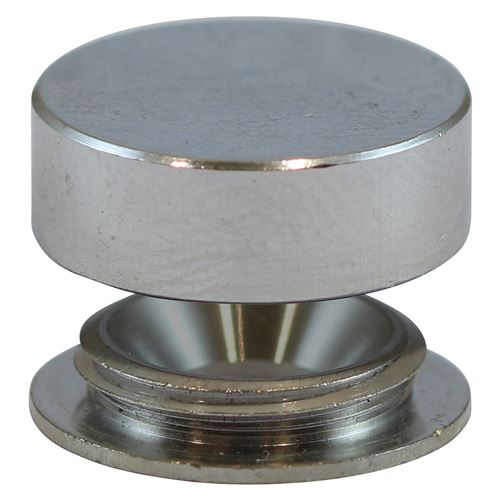 TIMCO Brass Screw Cap - Sat Chrome 12mm Pack 4
