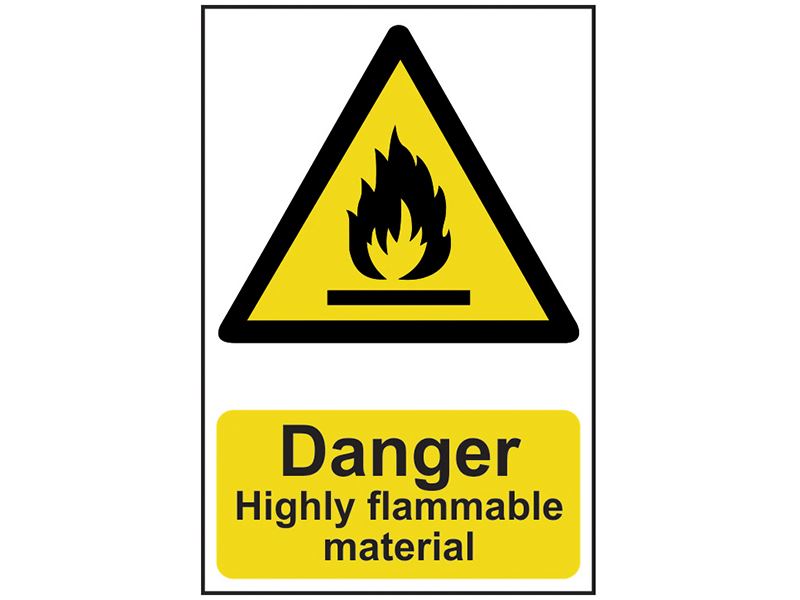 Scan SCA0901 Danger Highly Flammable Material - PVC 200 x 300mm |