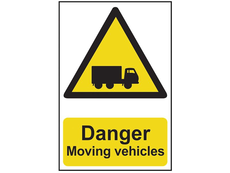 Scan SCA4100 Danger Moving Vehicles - PVC 400 x 600mm |
