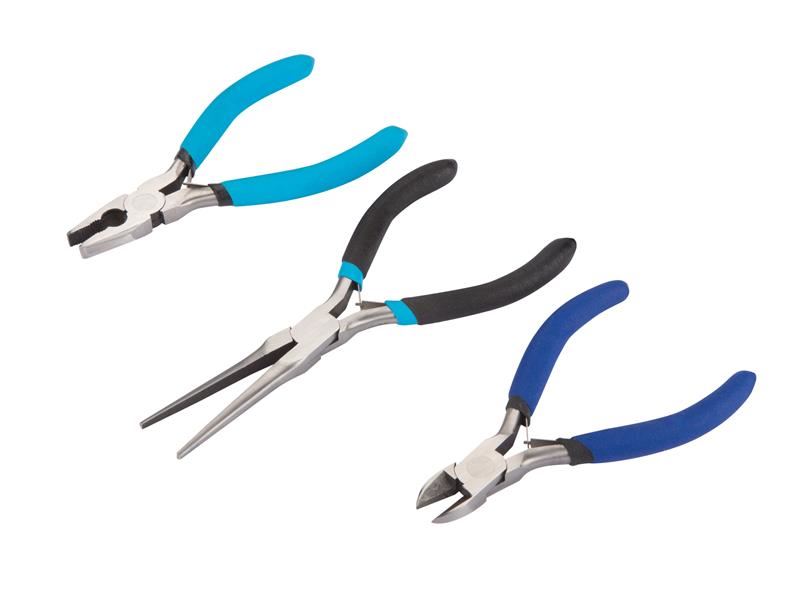 B/S Soft Grip Mini Plier Set, 3 Piece