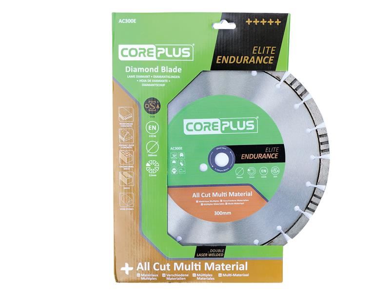 CorePlus CORDBAC300E AC300E Elite All Cut Multi-Material Diamond Blade 300mm