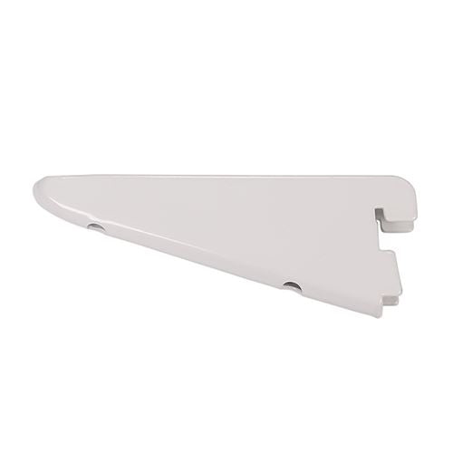MOQ - TIMCO Twin Slot Shelf Bracket White 120mm White Pack 1