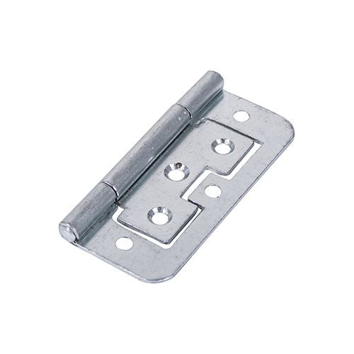 TIMCO Flush Hinge Zinc 75 x 51 Silver Pack 2