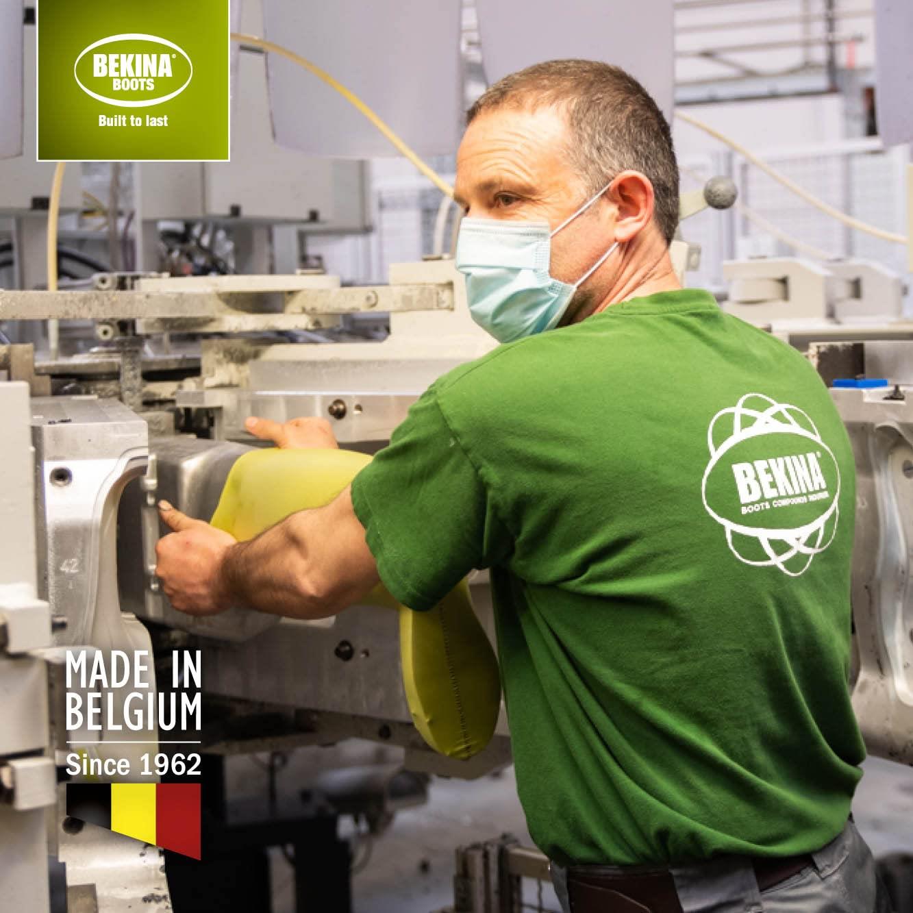 Bekina StepliteX SolidGrip Safety Wellington Boots BNXAN4P9180 S5 SRC Insulated Green