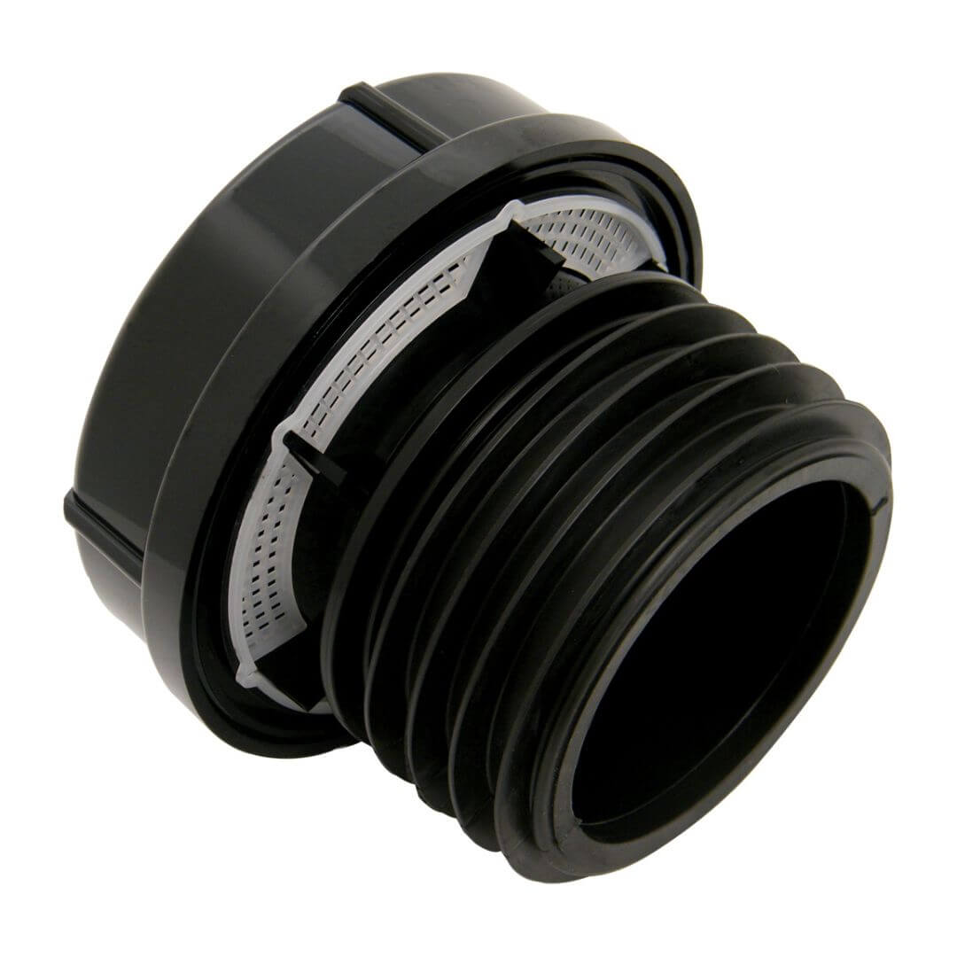 110MM AIR ADMITTANCE VALVE - EXTERNAL PUSH FIT BLACK