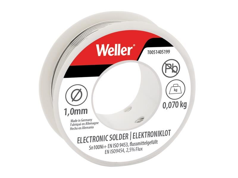 WEL Electronic Lead-Free Solder Sn100Ni100+, 1mm 70g