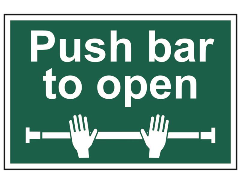 Scan SCA1523 Push Bar To Open - PVC 300 x 200mm |