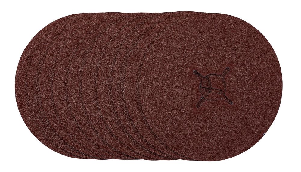 Draper 125MM FIBRE DISC 60G 68976 68976 Fibre Sanding Discs, 125mm, (Pack of 10)