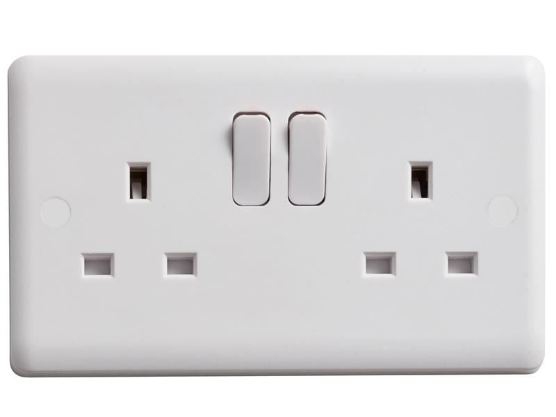DetaVimark VC1209S Switched Socket 2-Gang 13A