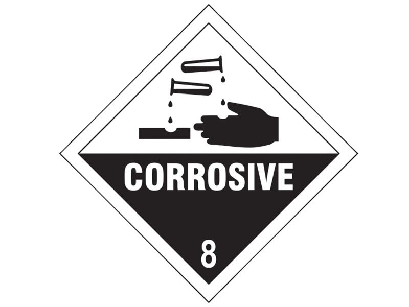 Scan SCA13751 Corrosive 8 SAV - 100 x 100mm |