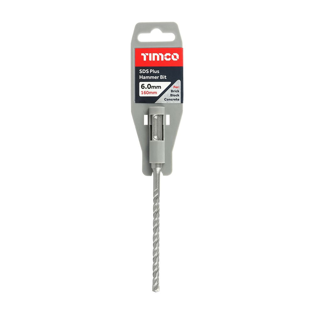 TIMCO SDS Plus Hammer Bit 6.0 x 160 Pack 1