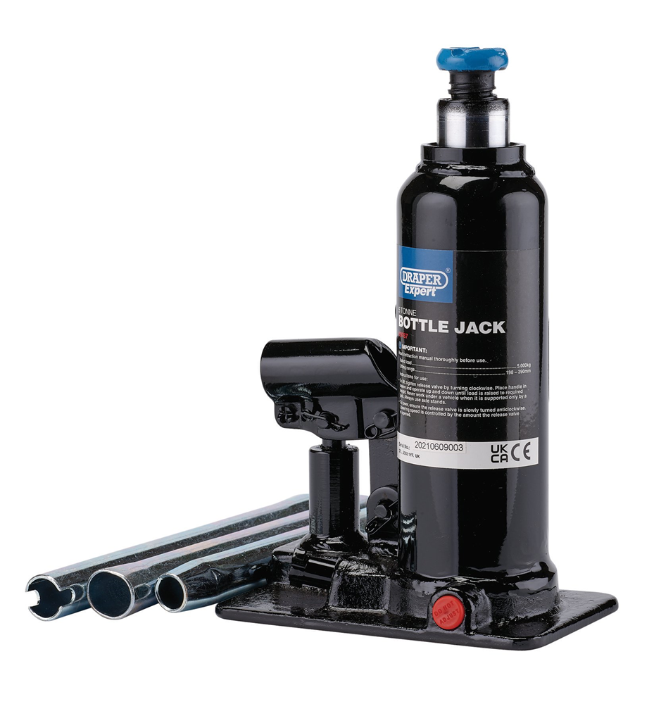 Draper 5 TONNE BOTTLE JACK 99767 Draper Expert Hydraulic Bottle Jacks