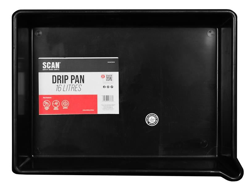 Scan SCASCPAN16 Drip Pan 53 x 40 x 9.5cm 16 Litre |